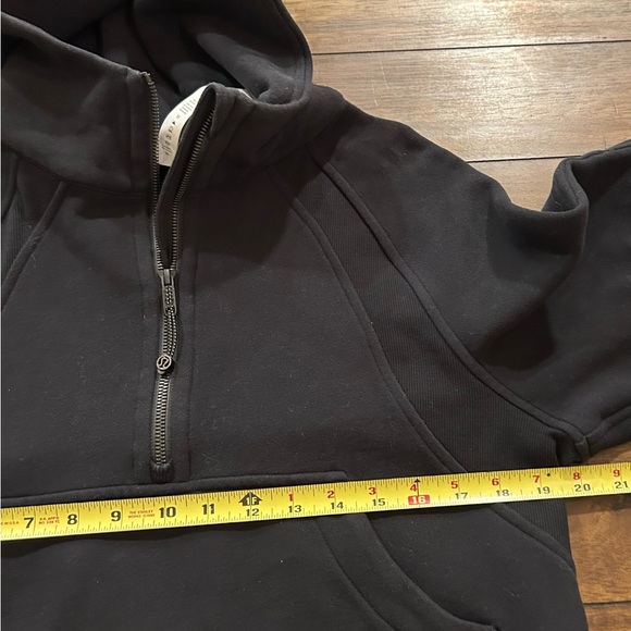 Lululemon Black Scuba Oversized Half-Zip Hoodie Size XS / Small Style LW3DMAS - Picture 10 of 13